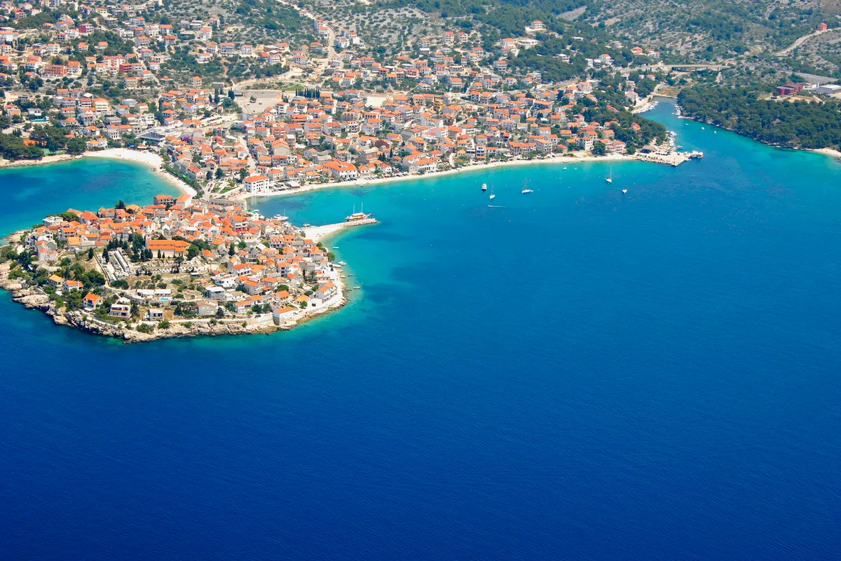 New harbour, marina in Primošten, Croatia