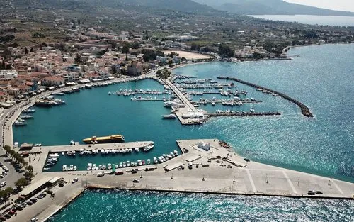 Angistri Marina in Megalochori, Greece