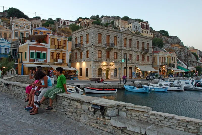 Gialos Marina in Symi, Greece