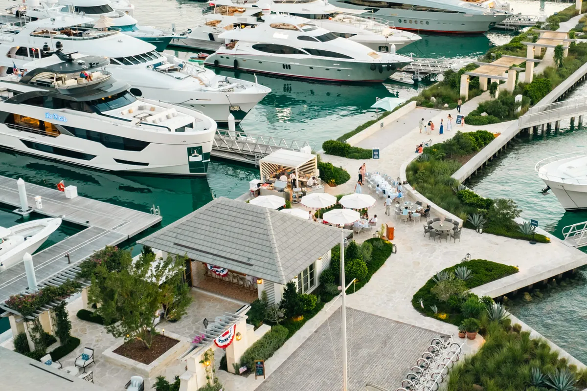 Briland Club, marina in Harbour Island, Bahamas