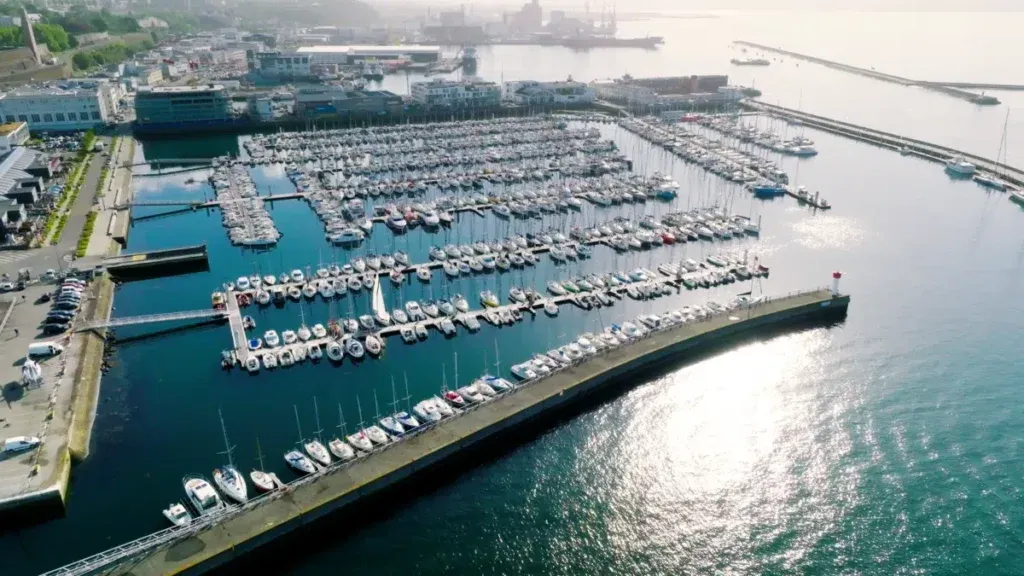 Marina du Moulin Blanc in Brest, France