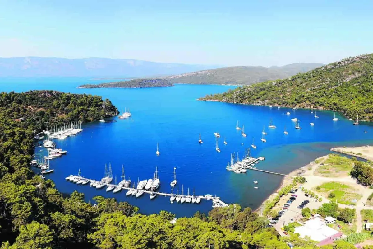 Karacasöğüt Marina in Marmaris, Turkey