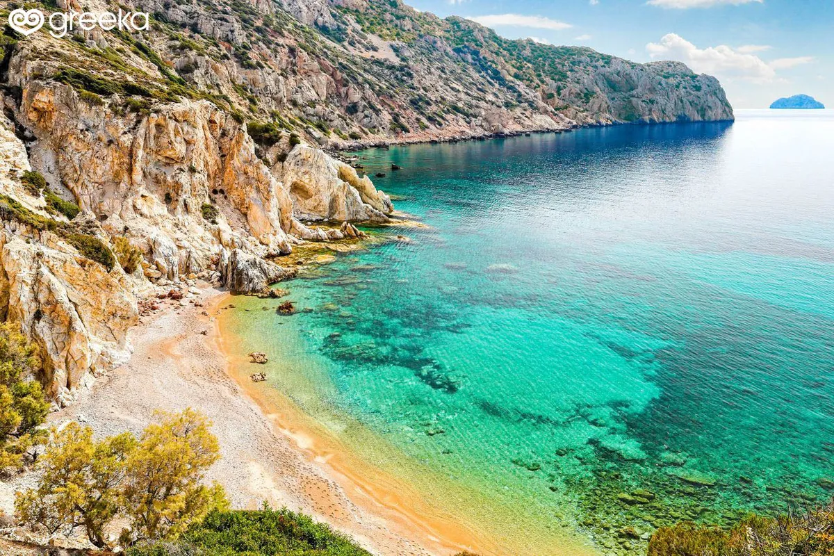 Vroulidia Bay in Greece