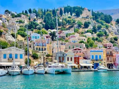 Πέδιου, bay in Symi, Greece — photo 2