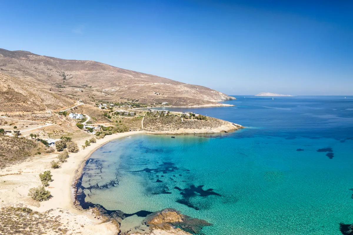 Tsilipaki Bay in Livadi, Greece