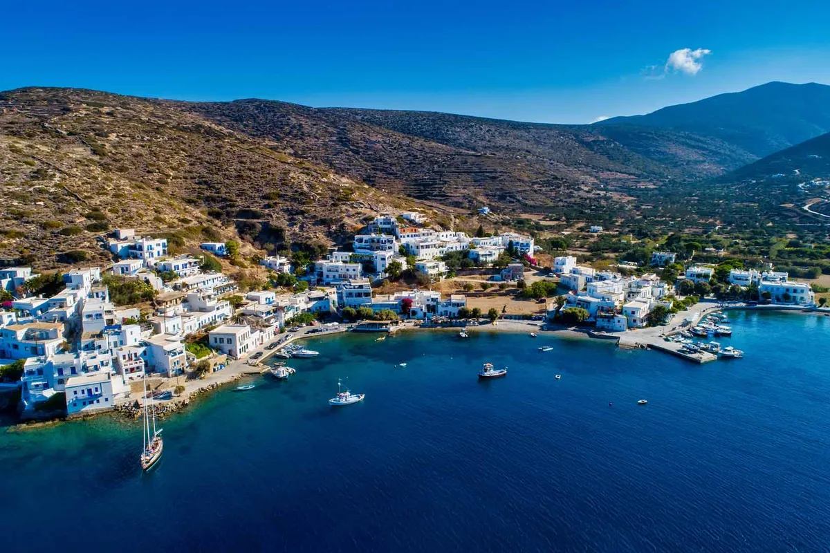 Katapola Bay in Xylokeratidi, Greece