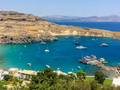 Oasis Beach, bay in Rhodes, Greece — photo 4