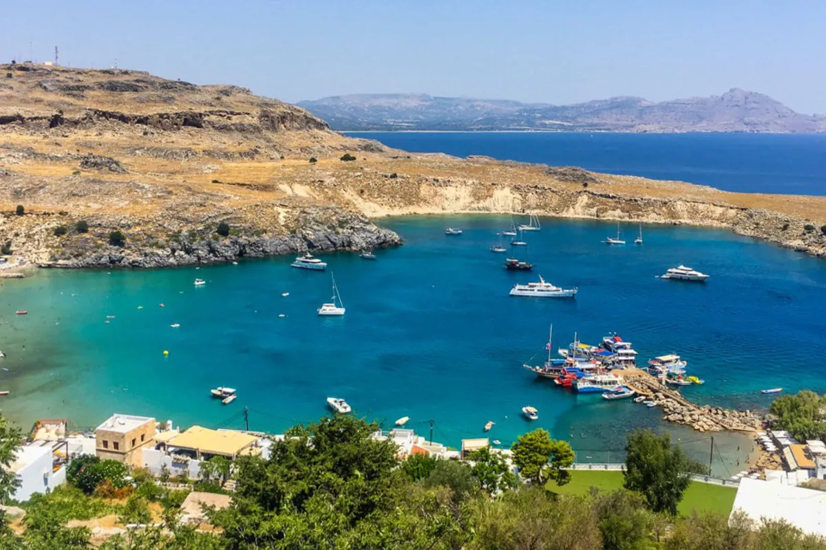 Oasis Beach, bay in Rhodes, Greece — photo 4