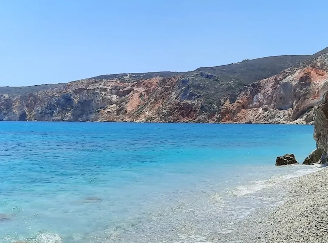 Voudia Bay in Pollonia, Greece