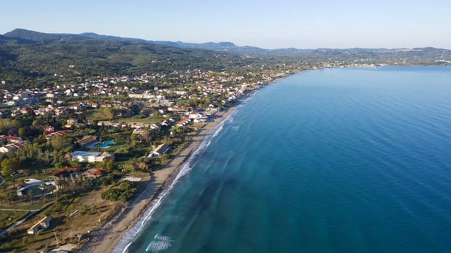 Acharavi Bay in Roda, Greece