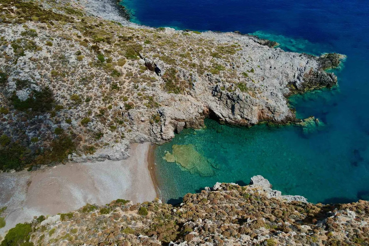 Steno Avlaki Bay in Municipal Unit of Kythira, Greece