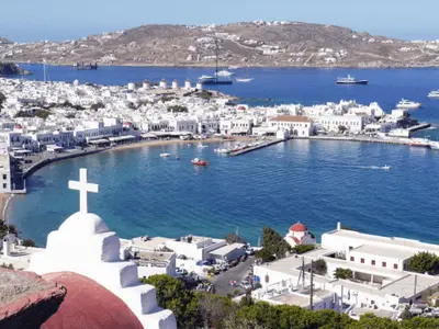 Kalo Livadi Marina in Ano Mera, Greece — photo 2