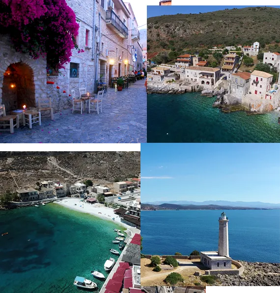 Kolokythia Bay in East Mani Municipal Unit, Greece