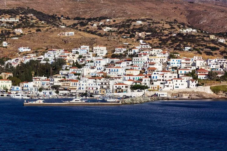 Batsi Marina in Batsi, Greece