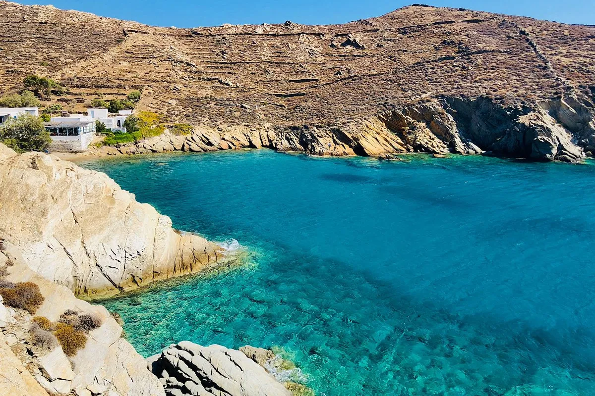 Valmas Bay in Chora, Greece