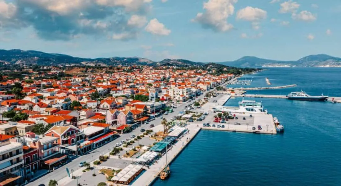 Small Akrotiri Marina in Paliki Municipal Unit, Greece
