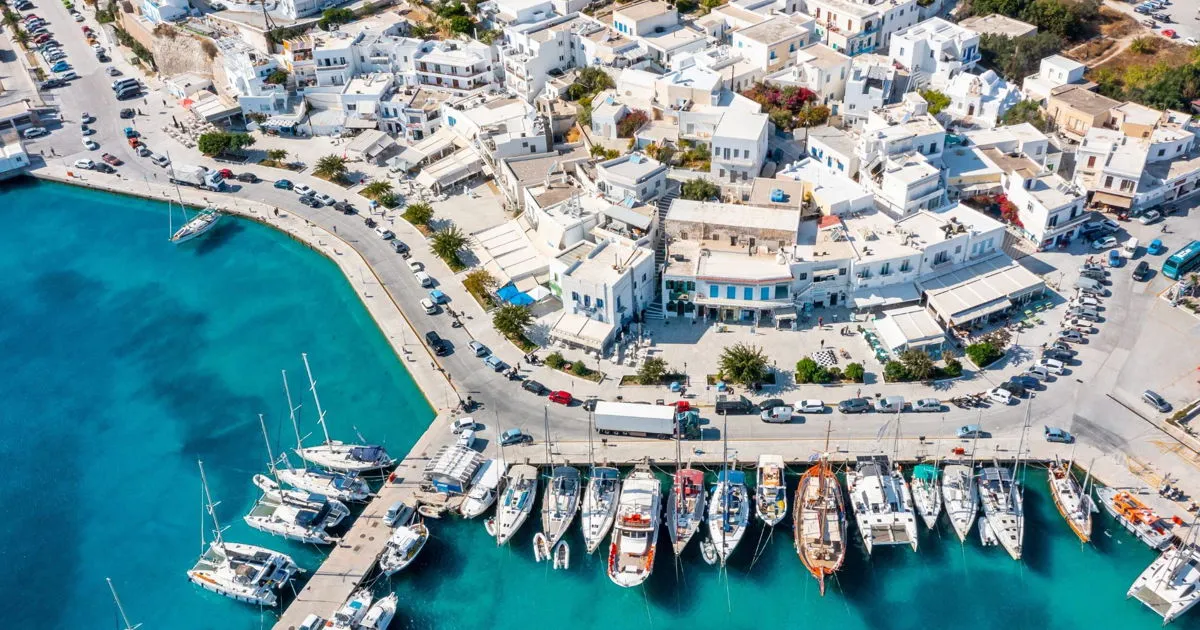 Adamantas Port, Milos, harbour in Adamantas, Greece