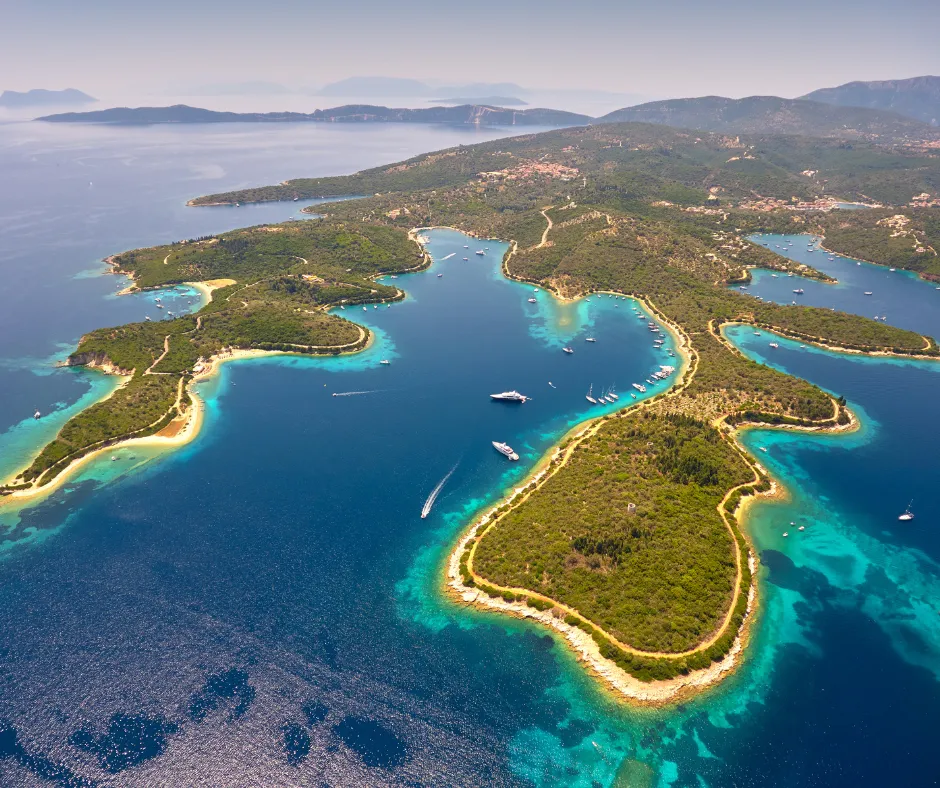 Anchorage in Vathy, Greece