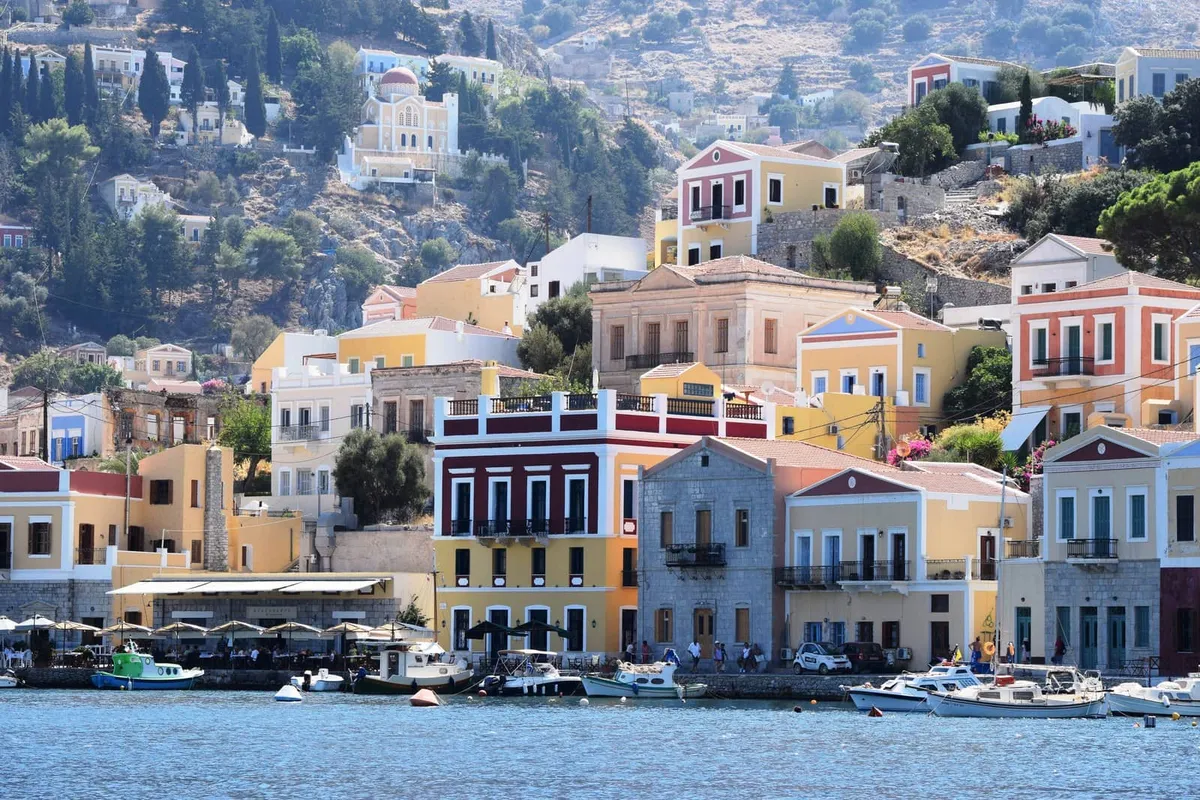 Nanou Bay in Symi, Greece