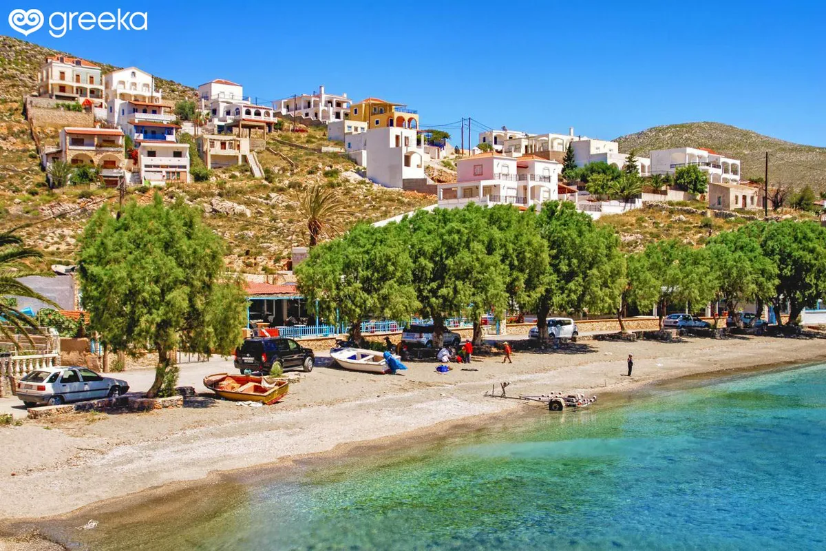 Vlychadia Bay in Vothyni, Greece