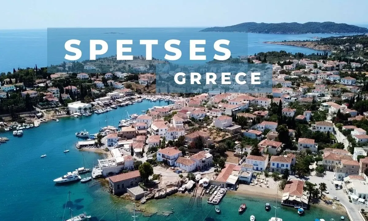 Lazaretto Cove, anchorage in Spetses, Greece