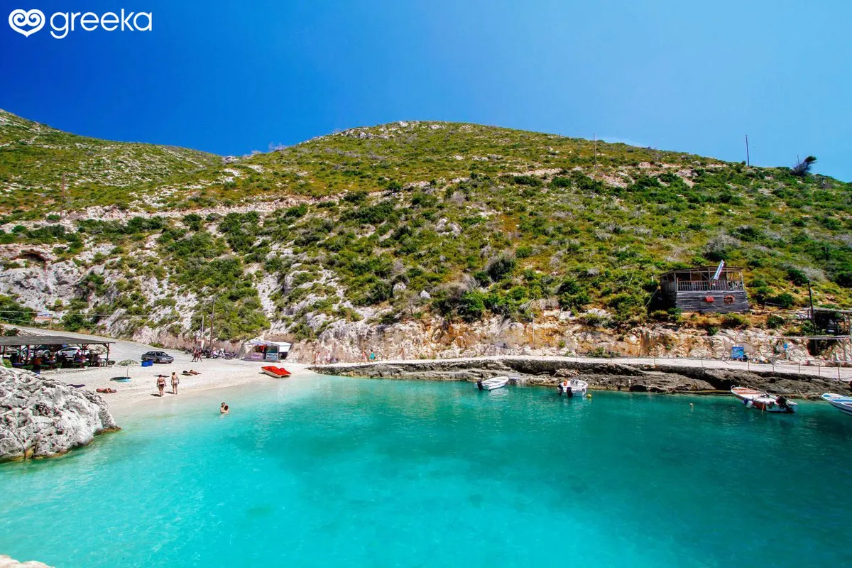 Vromi bay in Elaties Municipal Unit, Greece