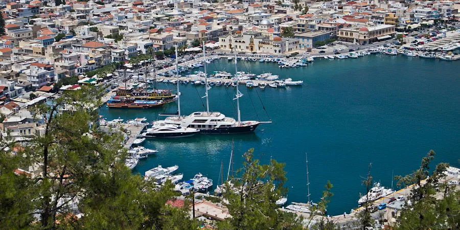 Marina Leipson in Lipsi, Greece