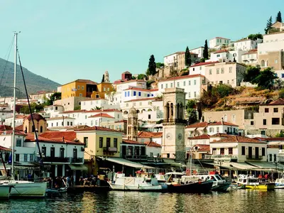 Hydra - Hydra Port, marina in Hydra, Greece — photo 5