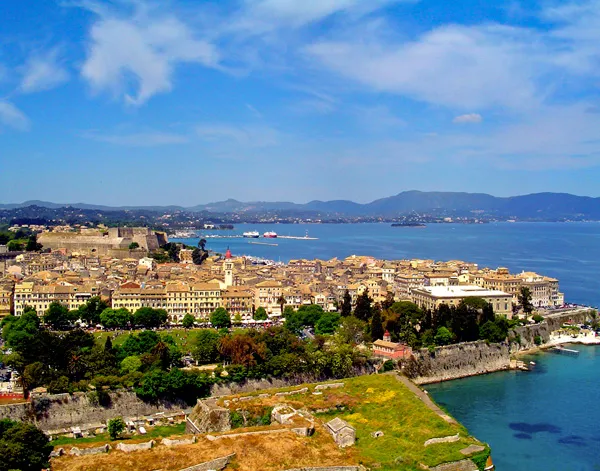 Marina Neou Frouriou in Corfu, Greece