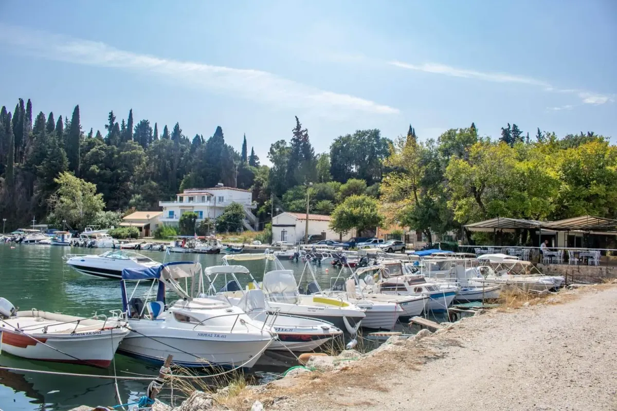 Ipsos Harbour, marina in Ipsos, Greece