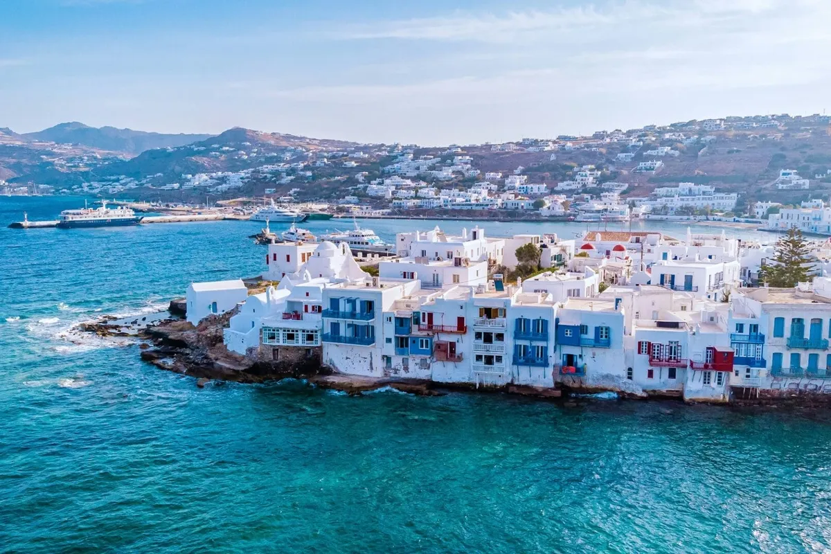 Agia Anna bay, Mykonos, anchorage in Ano Mera, Greece — photo 4