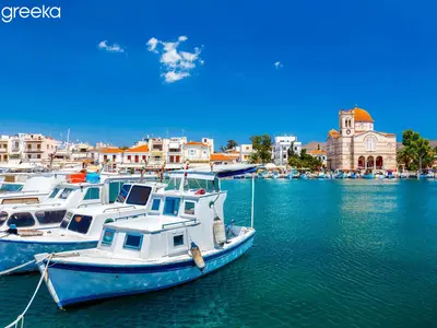 Aegina Port, marina in Aegina, Greece — photo 4
