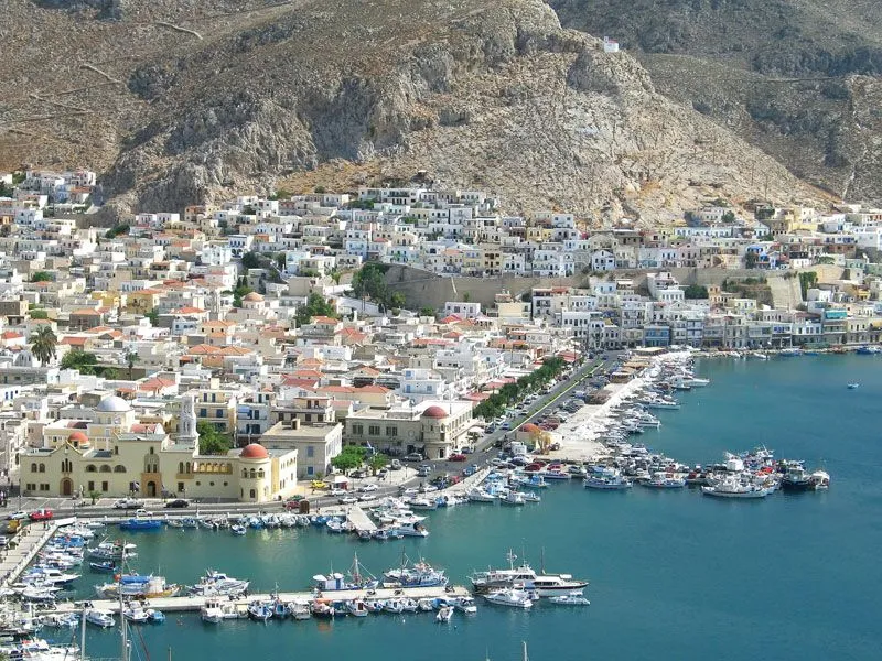 Kalymnos Port, harbour in Pothia, Greece — photo 3