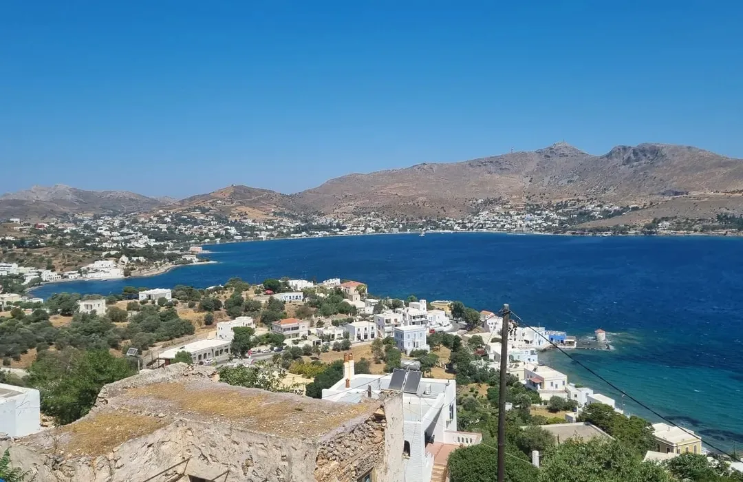 Vromolithos Bay in Agia Marina, Greece