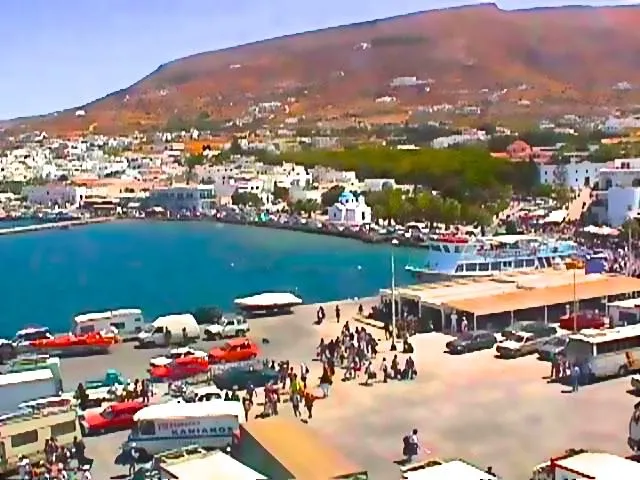 Parikia Bay in Parikia, Greece