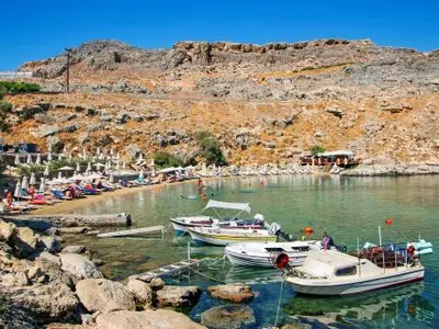 Saint Paul's Bay in Lindos, Greece — photo 2