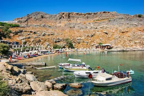 Saint Paul's Bay in Lindos, Greece — photo 2