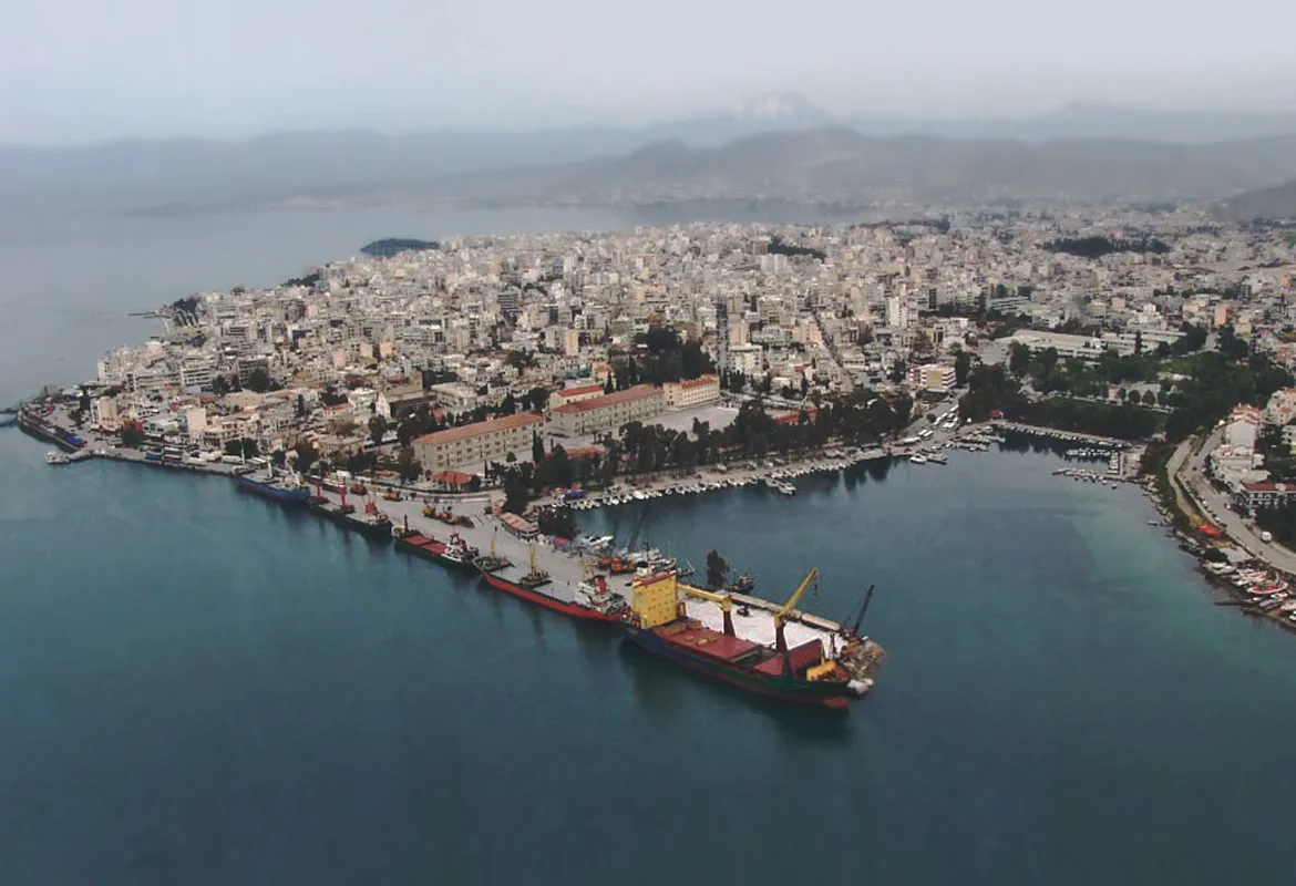 Chalkis Commercial Port, marina in Chalkida, Greece