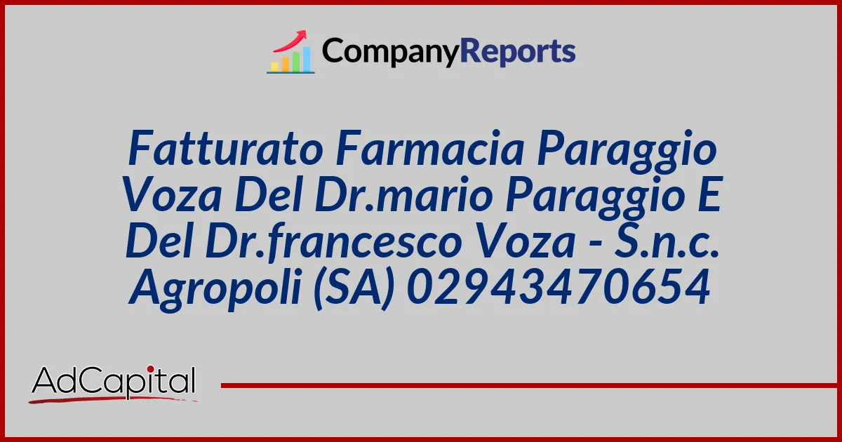 Farmacia Paraggio - Voza - Photo 1